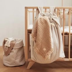 Jollein Hydrofiele Doek Large 115x115cm Dotted - Nougat - GOTS -Babyproducten 1200x1200 3547