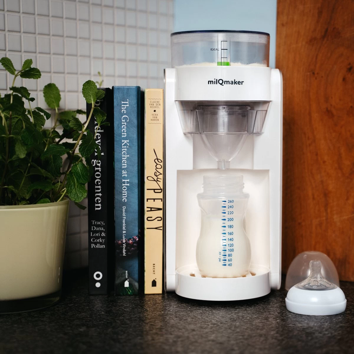 MilQmaker Flesvoeding Apparaat - Baby Milk Maker - Flessenwarmer/Fles Verwarmer - Baby Fles Maker - Baby Senseo - Baby Melk Machine - TÜV Gecertificeerd - Milkmaker 7 MilQmaker Flesvoeding Apparaat - Baby Milk Maker - Flessenwarmer/Fles Verwarmer - Baby Fles Maker - Baby Senseo - Baby Melk Machine - TÜV Gecertificeerd - Milkmaker - Afbeelding 5