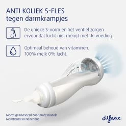 Difrax Babyfles 170 Ml Natural - Anti-Colic - Lichtblauw - 2 Stuks -Babyproducten 1200x1200 3898