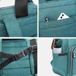 Miss Lulu Luiertas Rugzak - Inclusief Buggy En Kinderwagen Haken - Groen (E6705 GN) -Babyproducten 1200x1200 423