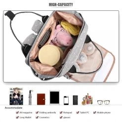 Miss Lulu Luier- En Verzorgingstas Rugzak - Grijs (E6705 D2-GY) -Babyproducten 1200x1200 551