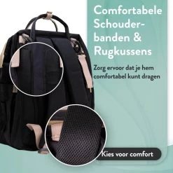 Luiertas Rugzak - Monx Luiertas Verzorgingstas Met Uitklapbaar Babybedje - Overzichtelijke Luierrugzak Extra Buggy En Kinderwagen Haken Inclusief Geïsoleerde Flessenhouder - Zwart 34 Luiertas Rugzak - Monx Luiertas Verzorgingstas Met Uitklapbaar Babybedje - Overzichtelijke Luierrugzak Extra Buggy En Kinderwagen Haken Inclusief Geïsoleerde Flessenhouder - Zwart -Babyproducten 1200x1200 573