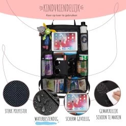 Home For Us Autostoel Organizer Met Tablet Houder - Set Van 2 - Beschermhoes Voor Kinderen - Beschermer Achterkant - Universeel -Babyproducten 1200x1200 657