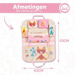 Merkloos Bablue Autostoel Organizer Voor Kinderen - Roze - Veel Verschillende Vakjes - Leuke Vormgeving - Autostoel Beschermer Voor Kinderen - Auto Organizer Kind - Reistafel Voor Kinderen - Auto Organizer Kinderen - Autostoel Tafeltje Kind -Babyproducten 1200x1200 682