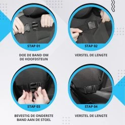 Merkloos Luxe En Stevige Autostoel Organizer Met Tablethouder – Auto Organizer – Auto/Accessoires/Bescherming – 45*65cm – Zwart - 1 Stuk -Babyproducten 1200x1200 788