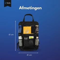 Tenify Premium Luxe & Stevige Auto Organizer Met Tablet Houder - 1 Stuk - Extra Opbergruimte - Beschermer - Autostoel – Accessories -Babyproducten 1200x1200 820
