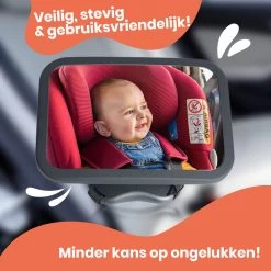 Baby Auto Spiegel - Achterbank Spiegel Baby - Verstelbare Achteruitkijkspiegel - Kinderspiegel -Babyproducten 1200x1200 886