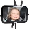 Merkloos Autospiegel Baby - Verstelbare Spiegel Hoofdsteun Autostoel Achterbank - Veiligheidsspiegel - Baby En Kids - 19 X 30cm - 360 Graden Draaibaar - Zwart -Babyproducten 1200x1200 890