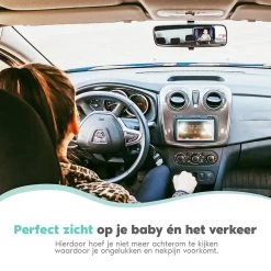 Autospiegel Baby - Verstelbare Achteruitkijkspiegel - Babyspiegel Voor Achterbank - Baby On Board Met Zuignap -Babyproducten 1200x1200 938