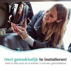 Autospiegel Baby - Verstelbare Achteruitkijkspiegel - Babyspiegel Voor Achterbank - Baby On Board Met Zuignap -Babyproducten 1200x1200 940