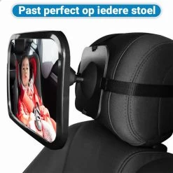 Verstelbare Baby Achteruitkijk Autospiegel - Auto Veiligheidsspiegel Baby - Achterbank Spiegel Baby - AutoSpiegel Baby - Babyspiegel Auto - Kinder Autospiegel - Zwart -Babyproducten 1200x1200 948