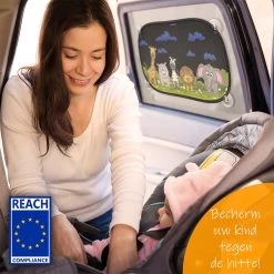 Zonnescherm Auto Baby - UV Protectie - Zonwering Auto Zijruit - Zonwering Raam - Zonnescherm Auto Zuiruit - Zonnescherm Auto Kind - Auto Zonnescherm Baby -Babyproducten 1200x1200 977