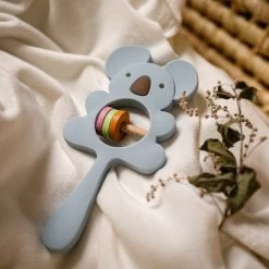 Merkloos Bijtring - Rammelaar - Babys - Speelgoed - Babyspeelgoed - Kraamcadeau - Siliconen - BPA Vrij - Blauw -Babyproducten 1200x1200 99