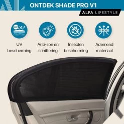 ALFA LIFESTYLE® Luxe Zonneschermen Auto - SHADE PRO V1 - UV Protectie Bescherming - 2 Stuks -Babyproducten 1200x1200 995