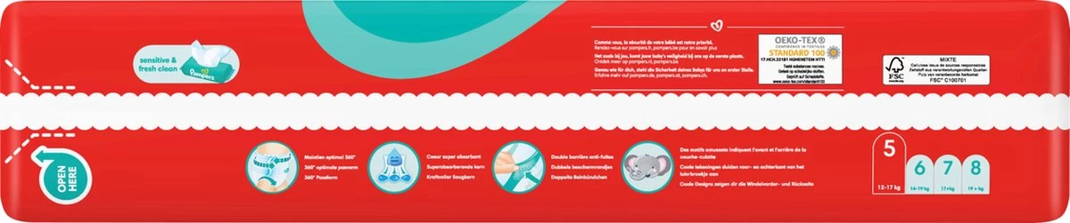 Pampers® Pampers Broek Baby Dry Maat 5 Junior, 12-17 Kg, Grootverpakking, 54 Stuks 12 Pampers® Pampers Broek Baby Dry Maat 5 Junior, 12-17 Kg, Grootverpakking, 54 Stuks - Afbeelding 10