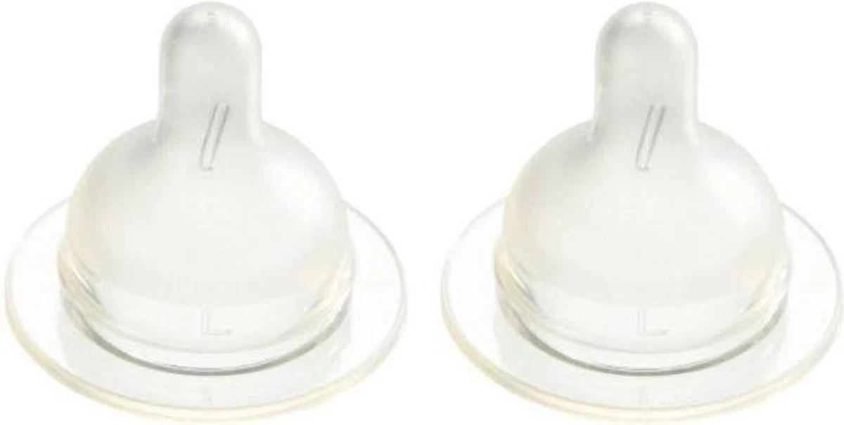 Difrax Flessenspeen Wide Voor Brede Babyflessen - Maat Large - 2 Stuks 3 Difrax Flessenspeen Wide Voor Brede Babyflessen - Maat Large - 2 Stuks