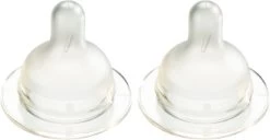 Difrax Flessenspeen Wide Voor Brede Babyflessen - Maat Medium - 2 Stuks