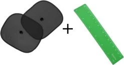 Zonnescherm Auto - Zonwering - Zijruit - UV Protectie - 2 Stuks Met Rheme Liniaal -Babyproducten 1200x637