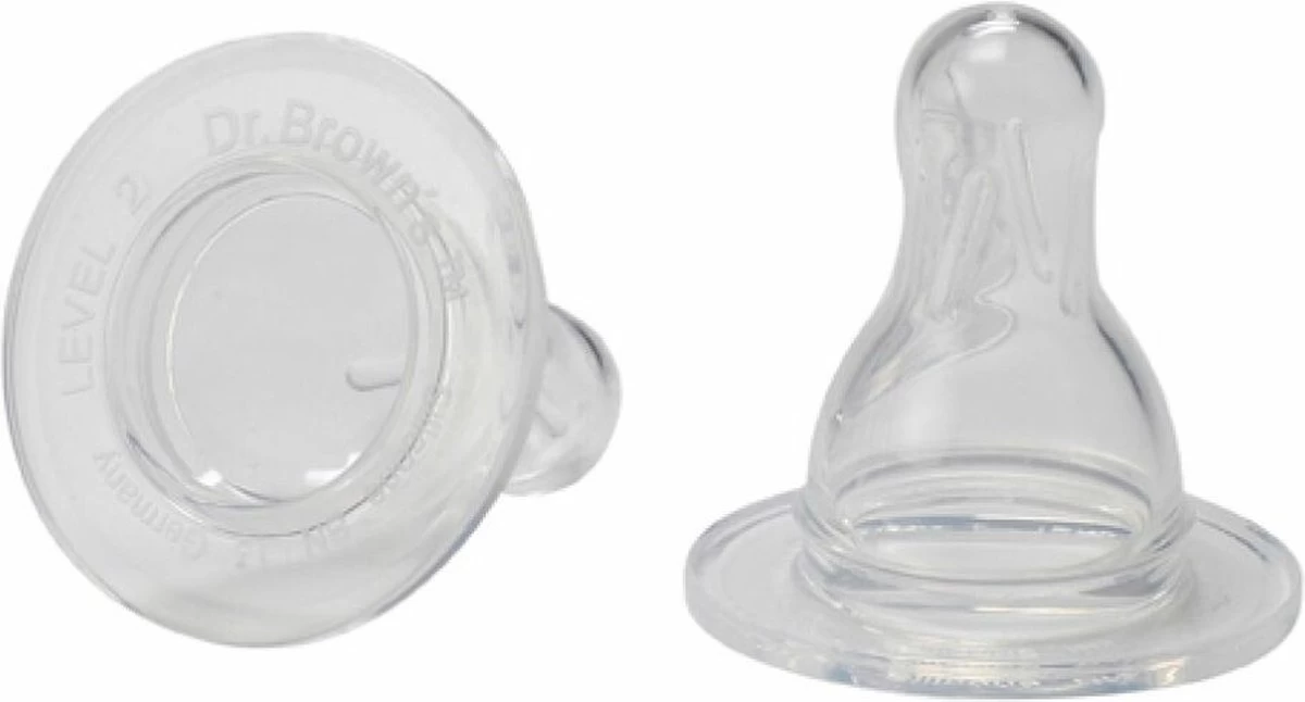 Dr. Brown's Fles Speen Standaard - Fase 2 - 2 Stuks 4 Dr. Brown's Fles Speen Standaard - Fase 2 - 2 Stuks - Afbeelding 2