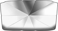 EXTRA GROOT Zonnescherm / Autoparaplu - Binnenkant Voorruit Auto - Opvouwbaar - Hitte En UV Bescherming 148X86cm -Babyproducten 1200x657