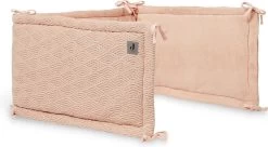 Jollein Bedomrander River Knit 180x35cm - Pale Pink -Babyproducten 1200x659 1