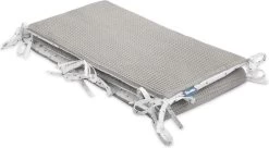 Sensillo Baby Bedbumper - Bedomrander - Anti Stootrand Ledikant - Bed Zijbeschermers - 180x30cm - Wafel Grijs Paardenbloemen -Babyproducten 1200x663 5