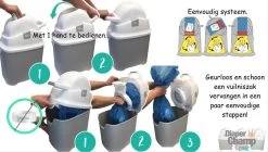 DiaperChamp ONE - Soft Silver - Standaard Luieremmer -Babyproducten 1200x678 9