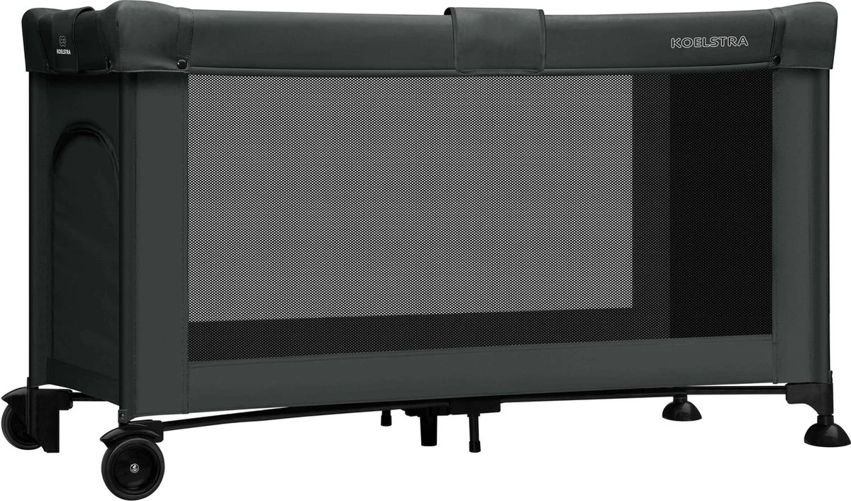 Koelstra Travelsleeper Campingbedje - Met Verhoger - Zwart 7 Koelstra Travelsleeper Campingbedje - Met Verhoger - Zwart - Afbeelding 5