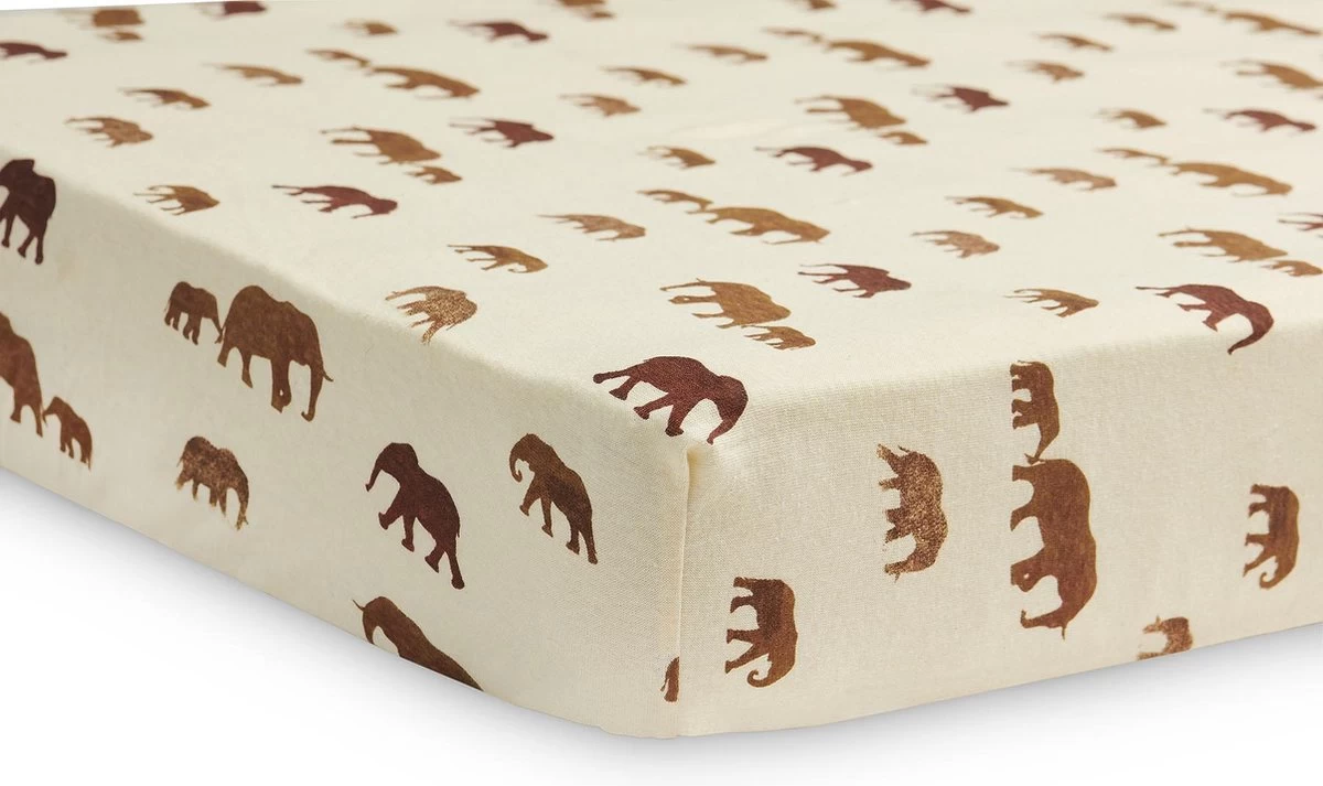 Jollein Baby Hoeslaken Wieg Jersey 40/50x80/90cm - Savannah 4 Jollein Baby Hoeslaken Wieg Jersey 40/50x80/90cm - Savannah - Afbeelding 2