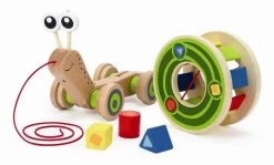 Hape Houten Walk-A-Long Slak Trekdier -Babyproducten 1200x724