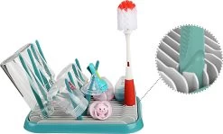 Nevi Afdruiprek Met Lekbak - Afdruipmat Voor 10 Flessen - Opvouwbaar Droogrek Babyfles - Inclusief Afwasborstel -Babyproducten 1200x726 5