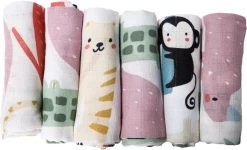 Blush & Blossom Animal 70 X 70 Cm 6 Stuks Hydrofiel Luiers TR-BB4043