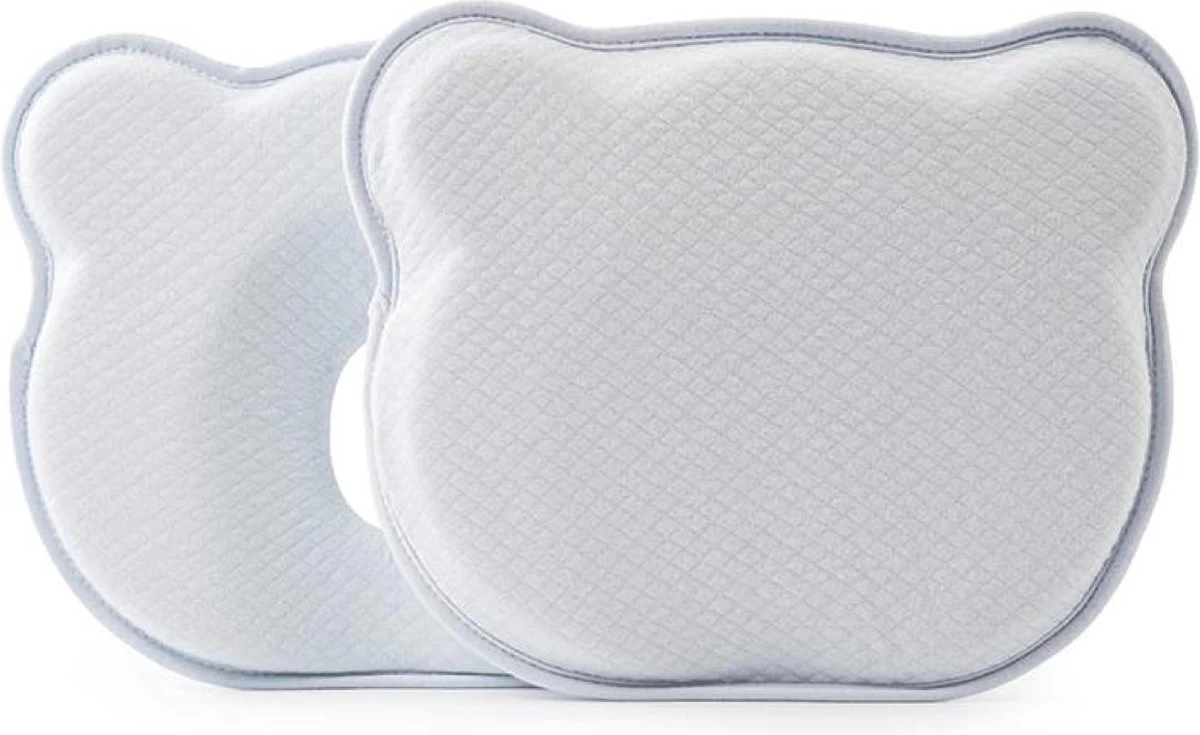 Orthopedisch Baby Hoofdkussen - Babykussen - Incl. GRATIS Afneembare Hoes - Blauw 3 Orthopedisch Baby Hoofdkussen - Babykussen - Incl. GRATIS Afneembare Hoes - Blauw