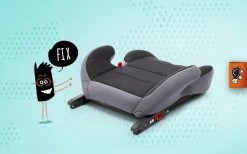 Babyauto Zitverhoger Vista Fix Booster Groep 3 Isofix Stoelverhoger - Grijs -Babyproducten 1200x750