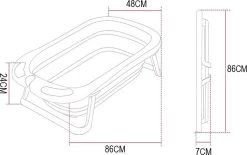 Babybadje - Peuterbadje - Opvouwbaar - Incl. Baby Badkussen - 84 Cm Lang - 0 Tot 3 Jaar - Roze -Babyproducten 1200x752 9