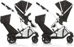 BERKATMARKT - Hauck Duett 2 Dubbele Kinderwagens Voor Baby's En Kinderen, Omkeerbare Zitting, In Hoogte Verstelbaar, Zonwering, Regenbescherming, Opvouwbaar, Tot 36 Kg, Zwarte Woud -Babyproducten 1200x758 2