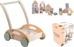 Jouéco® - The Wildies Family Loopauto Met Blokken -Babyproducten 1200x763