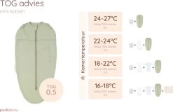 Puckababy Inbakerslaapzak Original Mini - 3-6 Maanden - Cotton - Olive -Babyproducten 1200x777 28