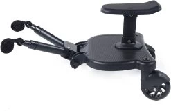 Merkloos Meerijdplankje - Kinderwagen - Buggy - KANT EN KLAAR - Al In Elkaar Gezet! - Met Zitje Voor Uw Kind - Zwart -Babyproducten 1200x782