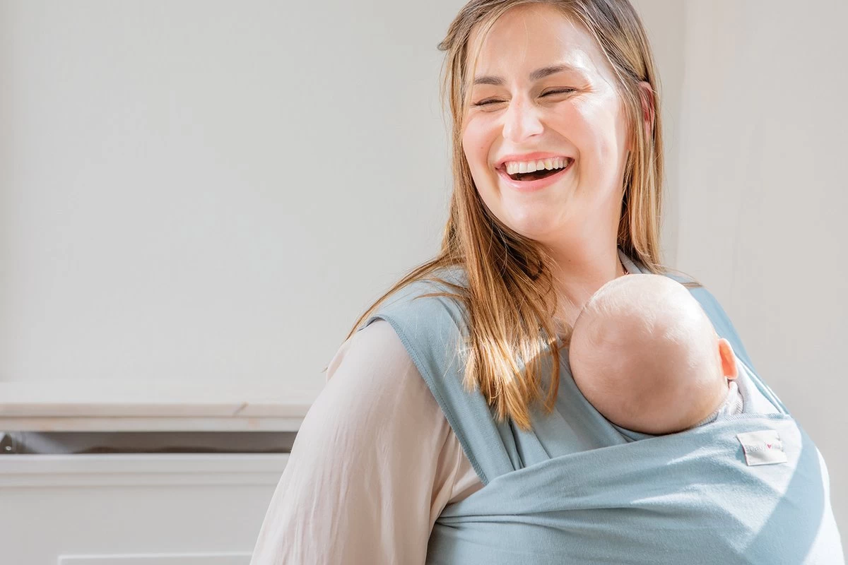 Babylonia - Tricot-Slen Organic - Draagdoek Baby - Silver Blue 14 Babylonia - Tricot-Slen Organic - Draagdoek Baby - Silver Blue - Afbeelding 12