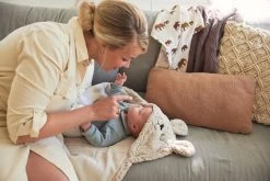 Jollein Wikkeldeken Bunny 100x105cm - Nougat -Babyproducten 1200x800 359