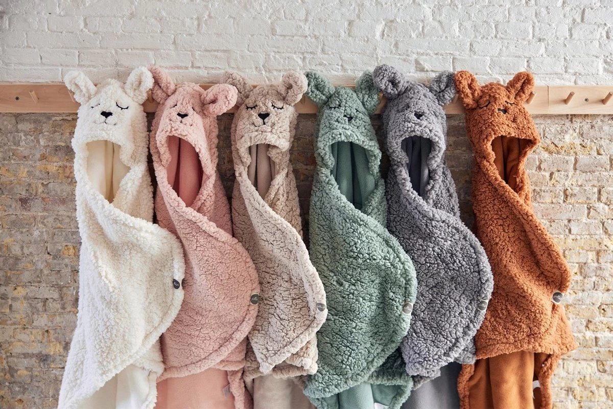 Jollein Wikkeldeken Bunny 100x105cm - Ash Green 15 Jollein Wikkeldeken Bunny 100x105cm - Ash Green - Afbeelding 13