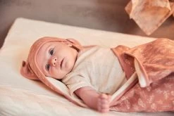 Jollein Badcape Meadow 75x75cm - Rosewood -Babyproducten 1200x800 699