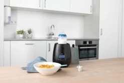 Alecto BW700BK - Snelle Digitale Flessenwarmer 500W Voor Opwarmen, Steriliseren En Ontdooien - Inclusief Stoomkap - Bediening Via Display - Zwart -Babyproducten 1200x800 764