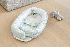 Doomoo Cocoon - Babynestje - Biologisch Katoen - 74 X 46 Cm - Leaves Aqua Green -Babyproducten 1200x801 29