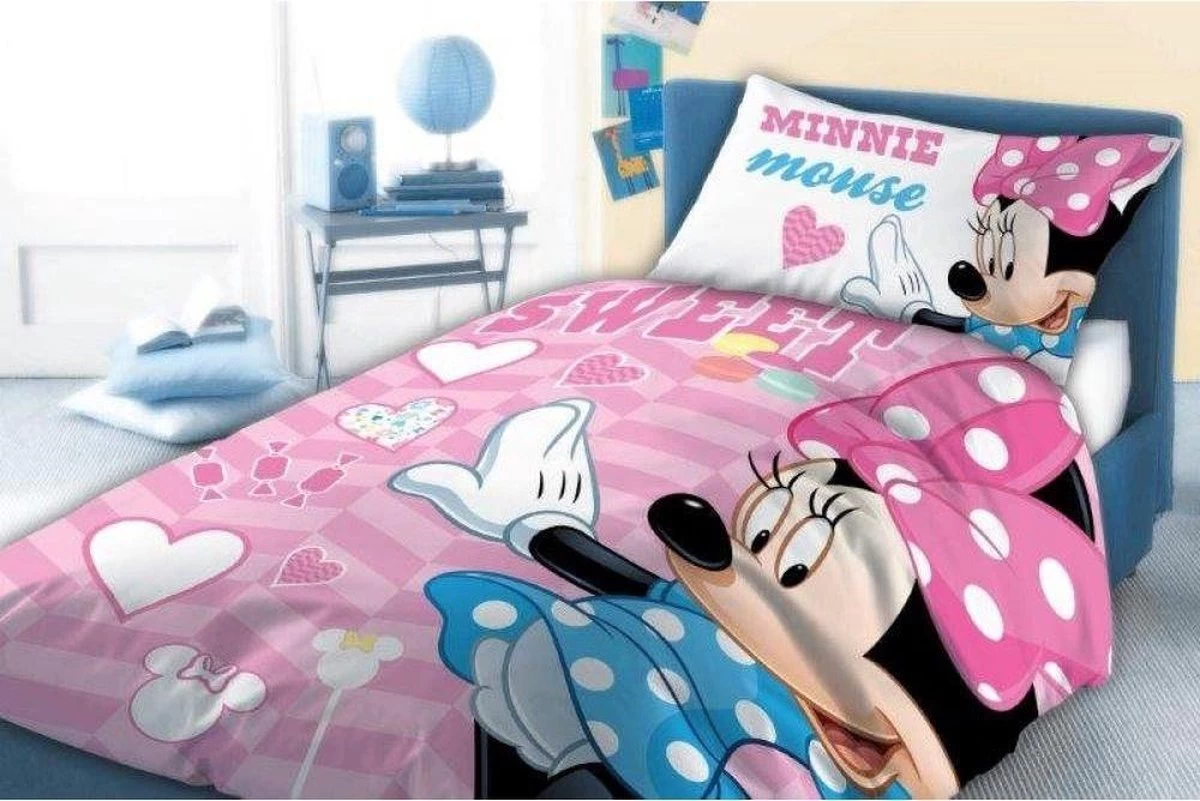 Baby Dekbedovertrekje Ledikant Dinsey's Minnie Mouse 100 X 135 Cm 4 Baby Dekbedovertrekje Ledikant Dinsey's Minnie Mouse 100 X 135 Cm - Afbeelding 2