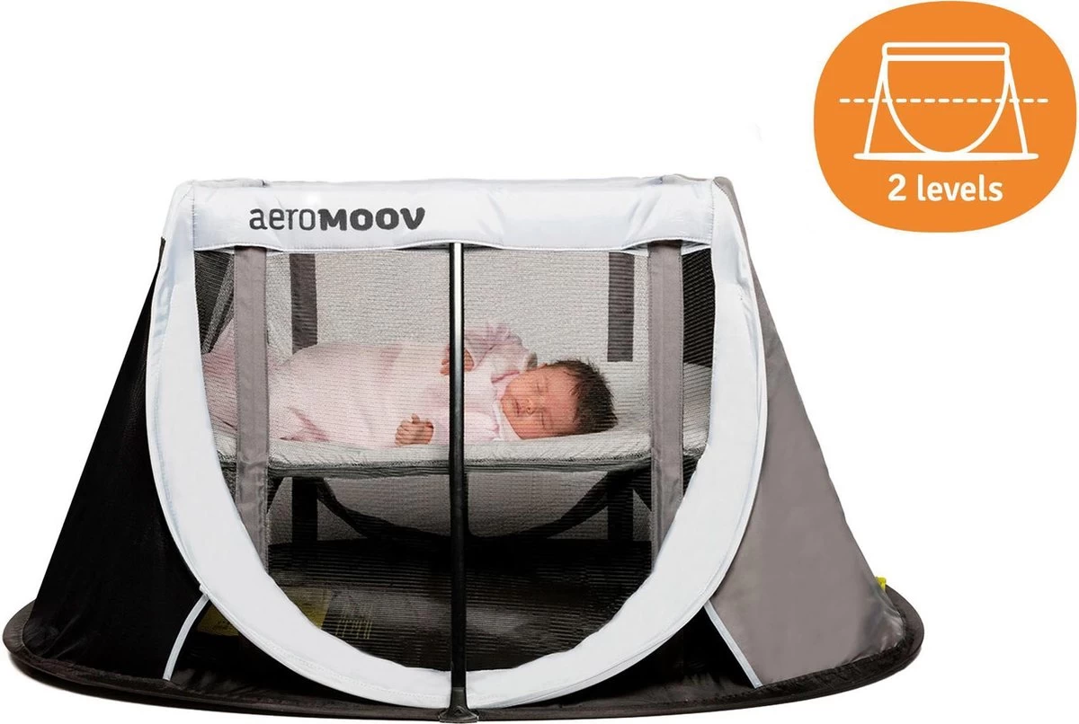 AeroMoov Instant Travel Cot Reisbed - Grey Rock 9 AeroMoov Instant Travel Cot Reisbed - Grey Rock - Afbeelding 7