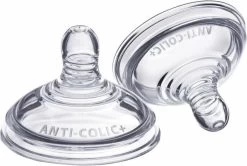 Tommee Tippee Advanced Anti-Colic Zuigfles Spenen, Borst-achtig, Zacht Silicone, Normale Uitstroomsnelheid, 3m+, Verpakking Van 2 -Babyproducten 1200x807 8