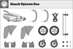 Hauck Uptown Duo Melange Broertje/zusje Kinderwagen Black -Babyproducten 1200x811 9