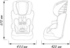Nania RACER ECO - Meegroei Autostoel Groep 1/2/3 - Van 9 Tot 36 Kg - Zwart Autostoeltje -Babyproducten 1200x820 2